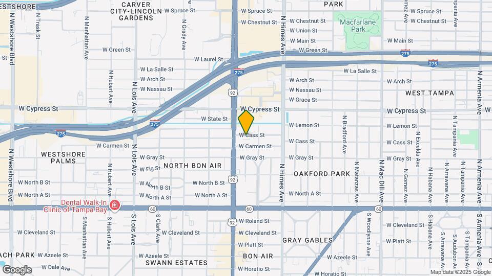 3712 W Cass St Map and Location Details