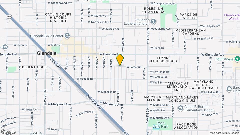 6745 N 53rd Dr Map and Location Details