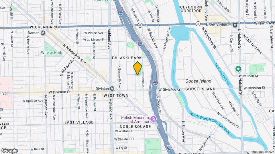 1249 N Cleaver St Map and Location Details