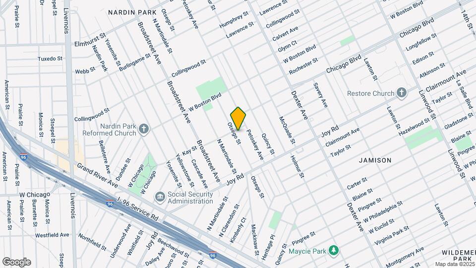 9376 Otsego St Map and Location Details