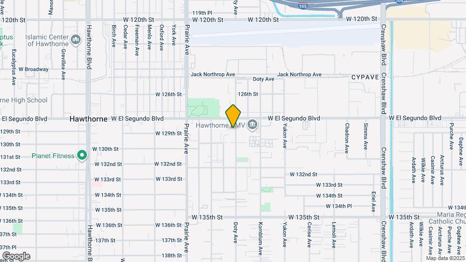12829 Doty Ave Map and Location Details