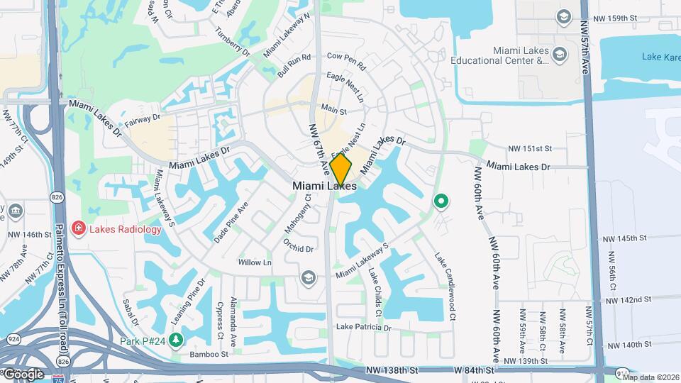 6626 Miami Lakes Dr Map and Location Details
