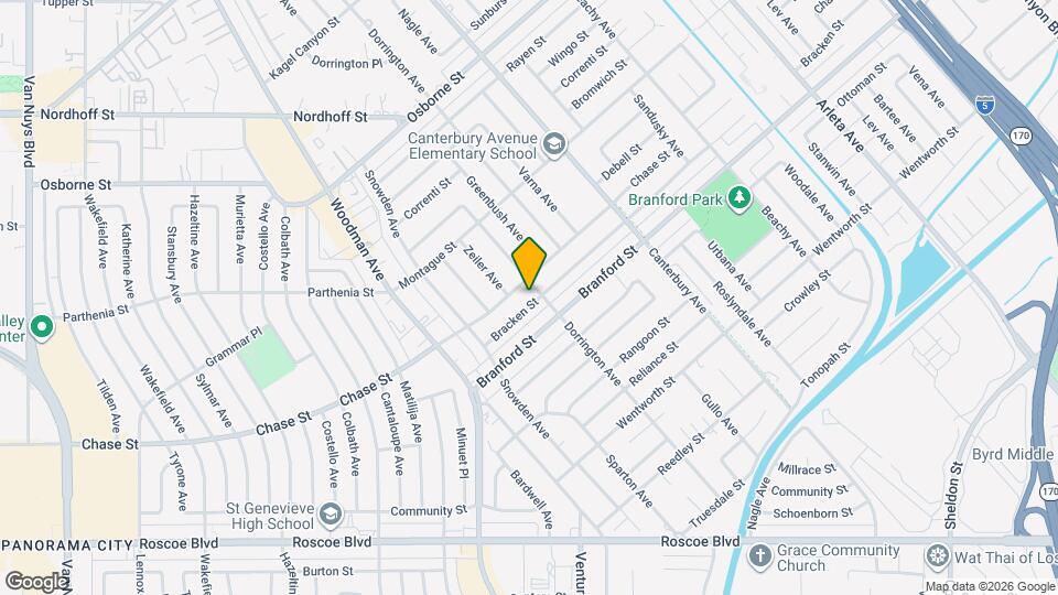 13689 Bracken St Map and Location Details