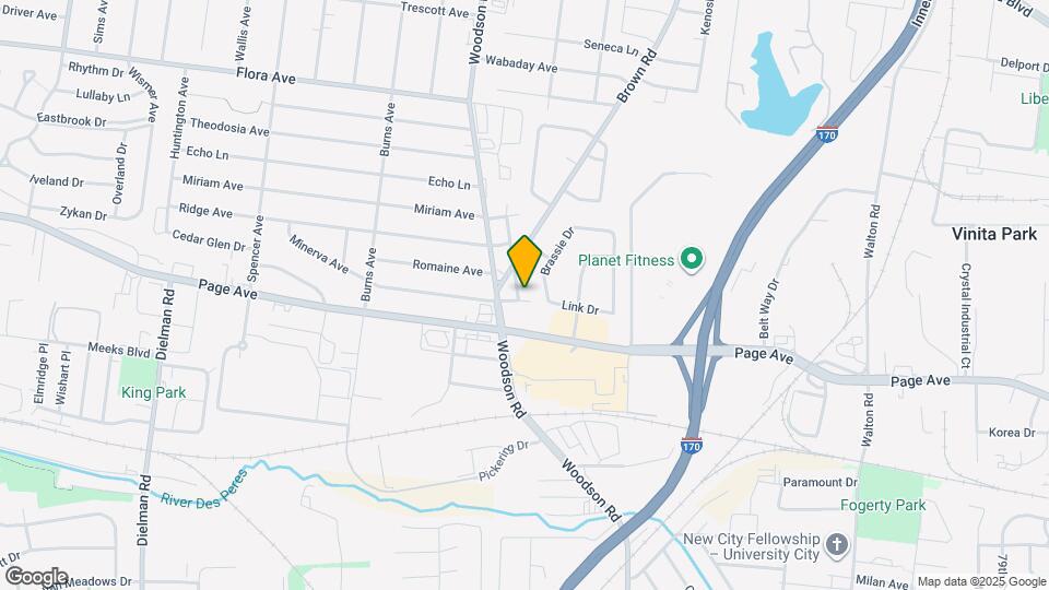 9383 Minerva Ave Map and Location Details