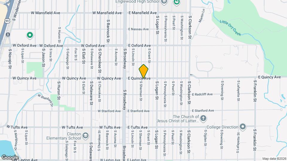 4310 S Sherman St Map and Location Details