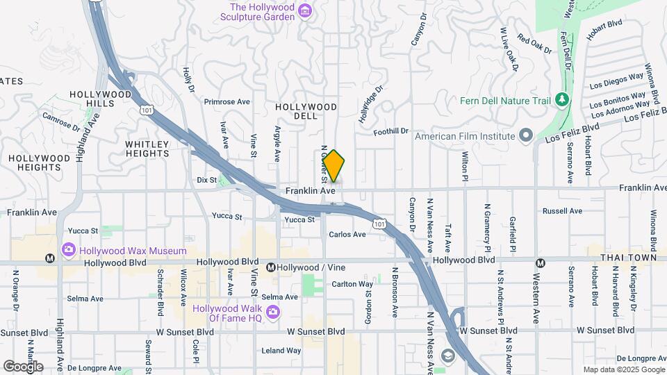 6061 Franklin Ave Map and Location Details