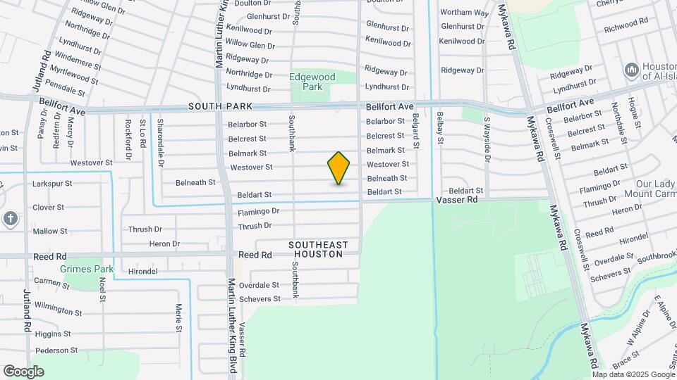 5855 Beldart St Map and Location Details