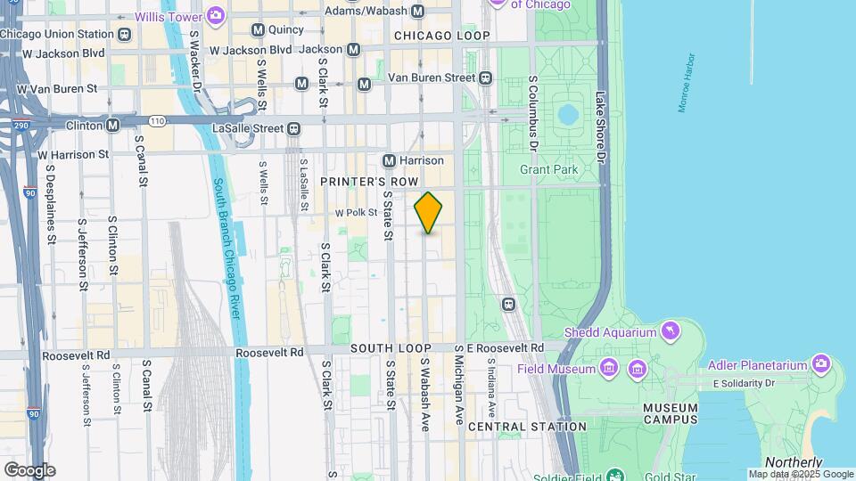 801 S Michigan Ave Map and Location Details