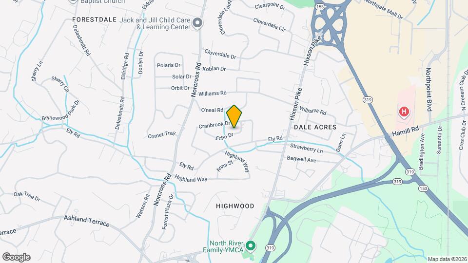 1217 Echo Dr Map and Location Details