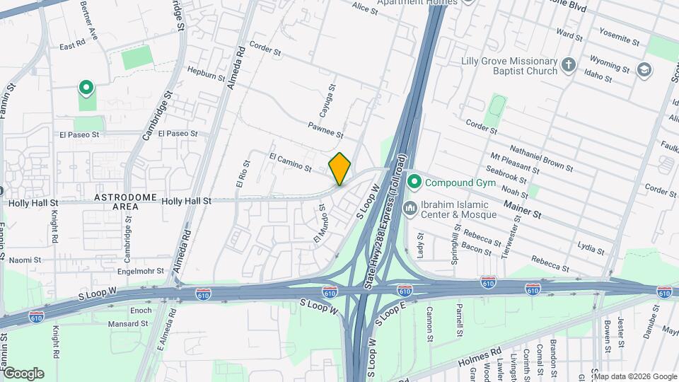 3050 Holly Hall St Map and Location Details