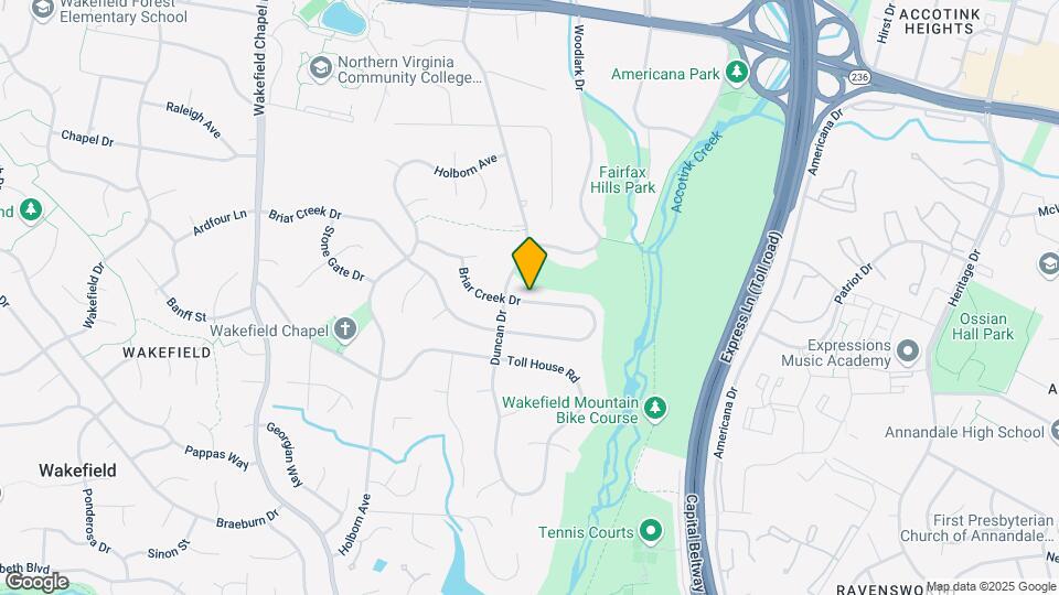 8121 Briar Creek Dr Mapa y Detalles de la Ubicación