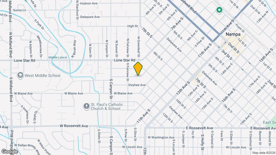 117 Shoshone Ave Map and Location Details