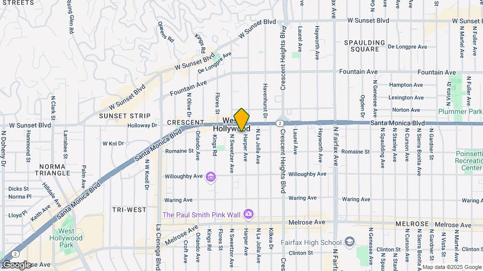 1039 N Harper Ave Map and Location Details