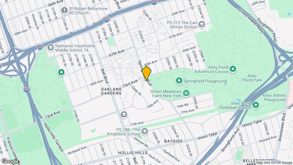 73-10 Springfield Blvd Mapa y Detalles de la Ubicación
