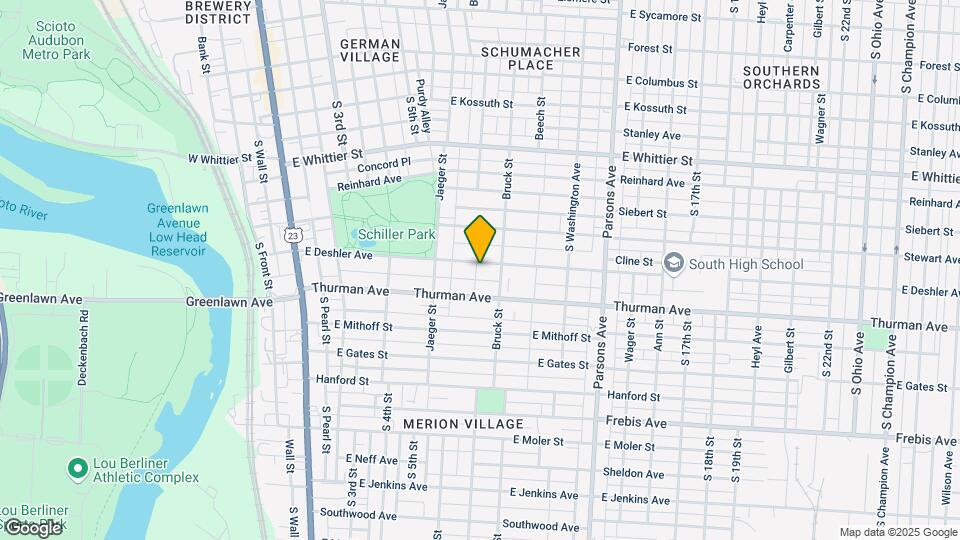 285-287-287 E Deshler Ave Map and Location Details