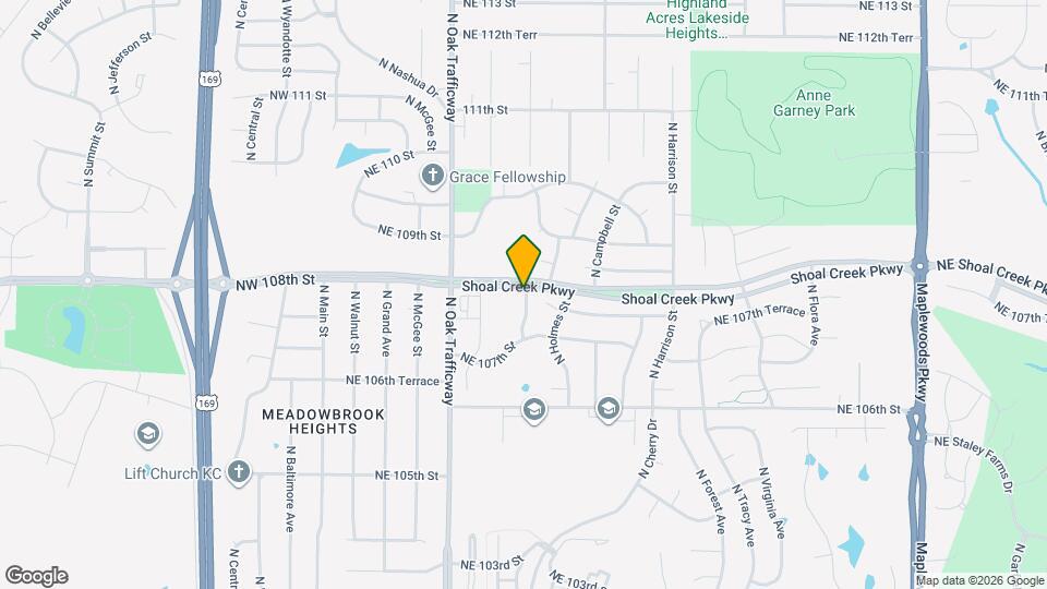 10726 N Kenwood Ave Map and Location Details