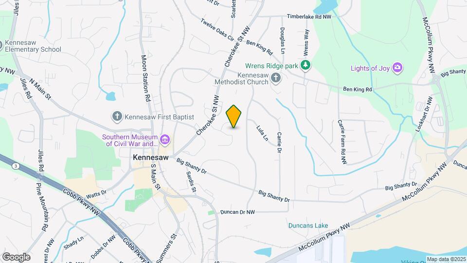 2084 Cherokee Ridge Trail NW Mapa y Detalles de la Ubicación