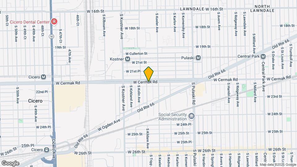 4239 W Cermak Rd Map and Location Details