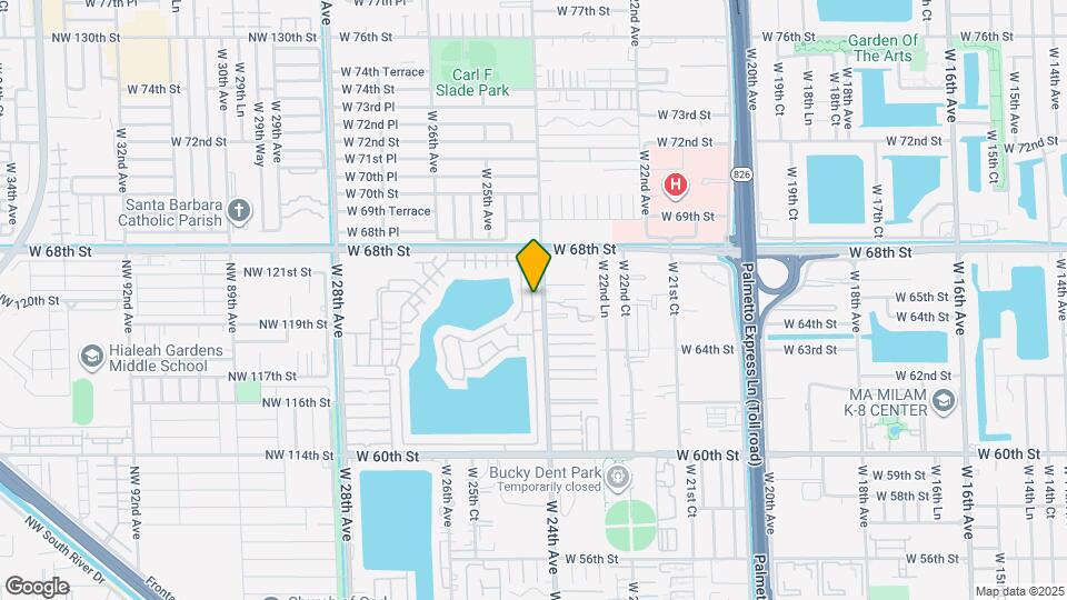 6715 W 24th Ct Map and Location Details