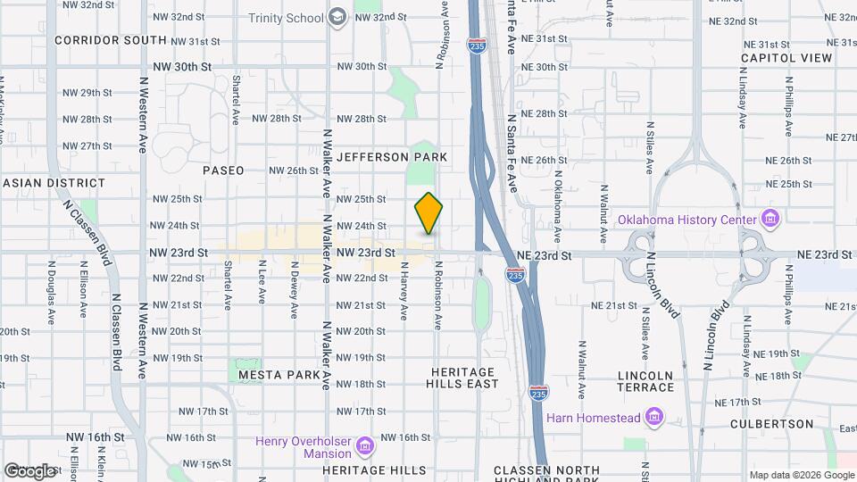 2409 N Robinson Ave, Unit B Mapa y Detalles de la Ubicación