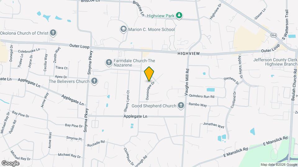 7718 Dominique Dr Map and Location Details