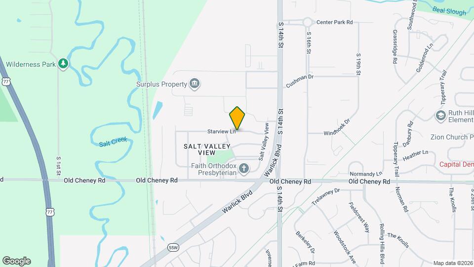 1123 Starview Ln Map and Location Details