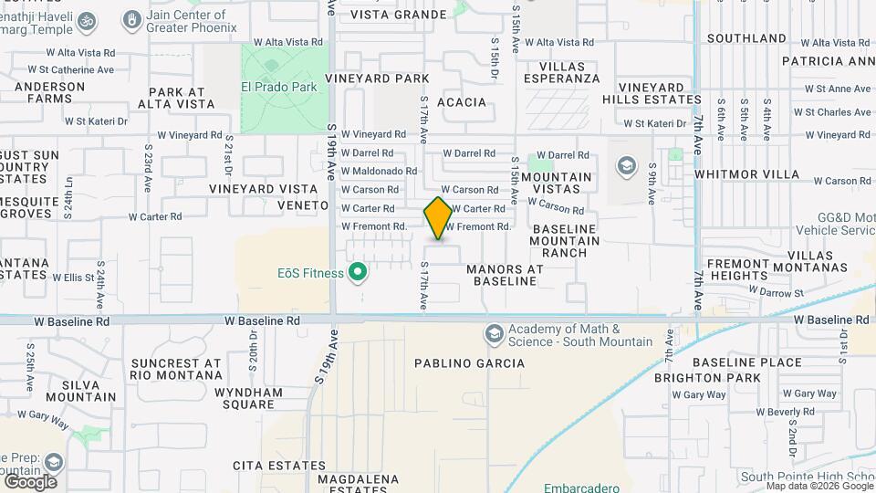 1627 W Minton St Mapa y Detalles de la Ubicación
