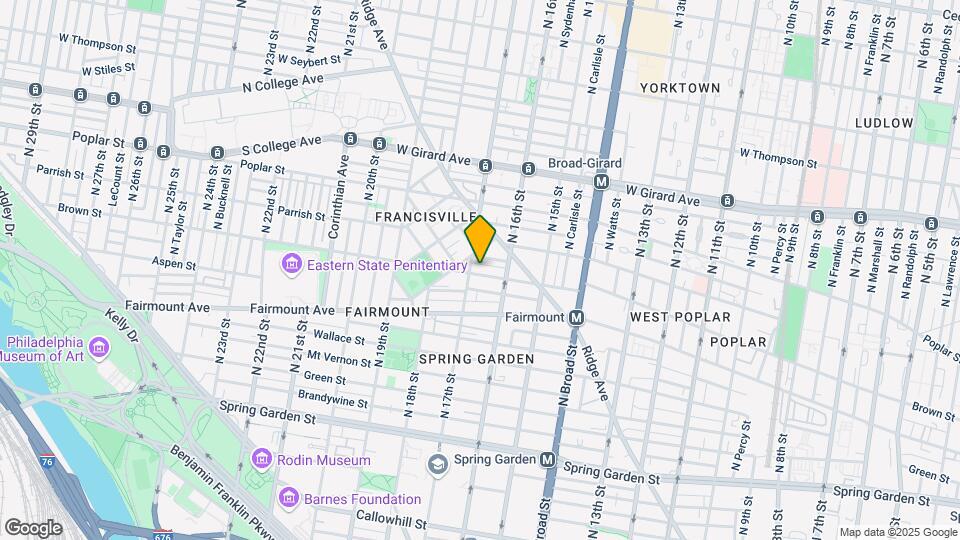 1625 Brown St Map and Location Details