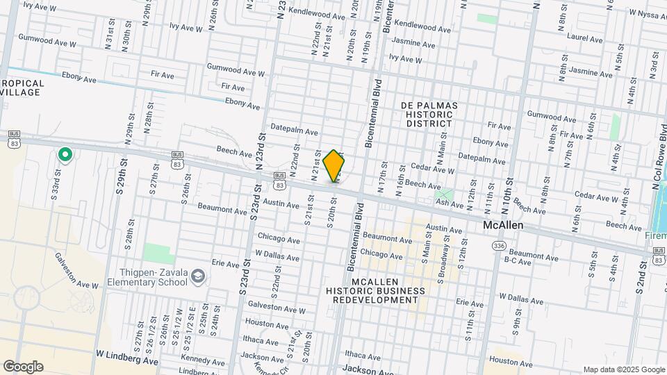 9 N 20th St Map and Location Details