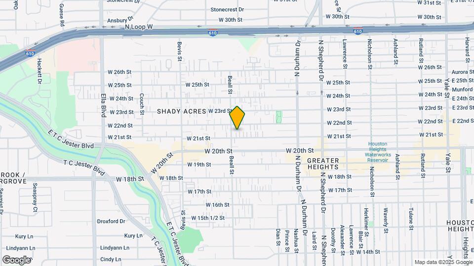 1031 W 21st St Map and Location Details