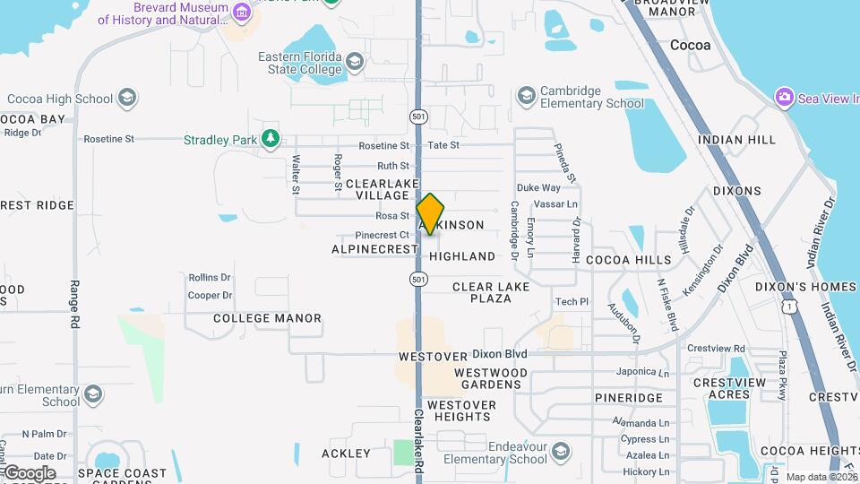 1302 Clearlake Rd Mapa y Detalles de la Ubicación