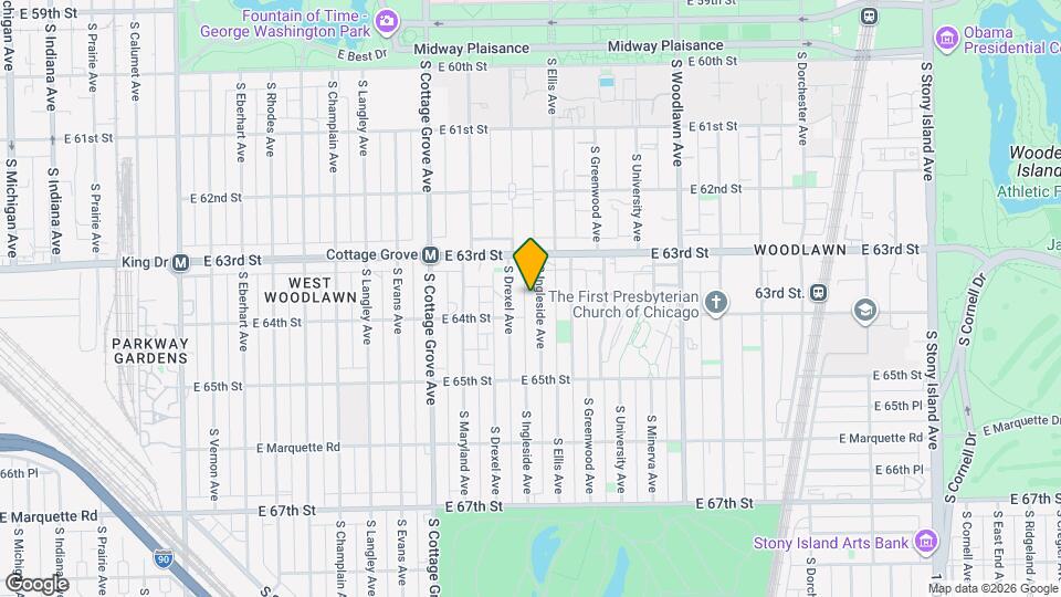 6342 S Ingleside Ave Map and Location Details