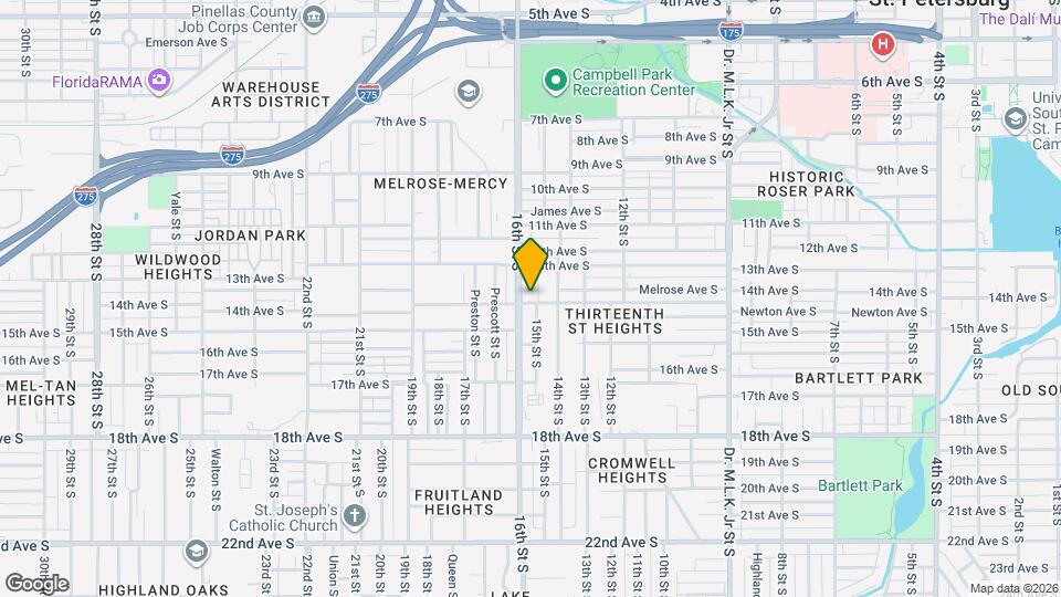 1363 1/2 15th St S Map and Location Details