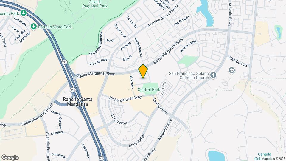 Overture Rancho Santa Margarita 55+ Senior Housing Apartment Homes Map and Location Details