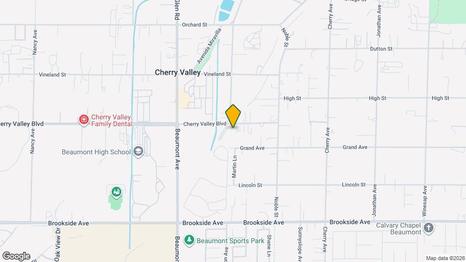 39559 Cherry Valley Blvd Map and Location Details