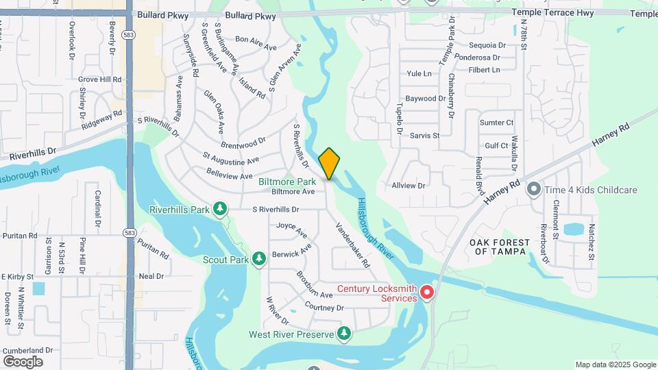511 S Riverhills Dr Map and Location Details