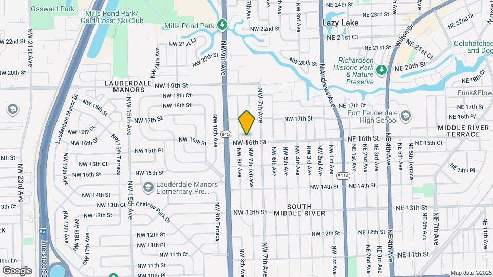 1605 NW 7th Terrace Map and Location Details