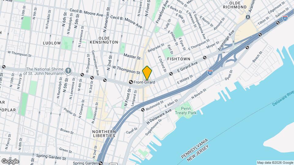 115 E Girard Ave, Unit 2 Mapa y Detalles de la Ubicación