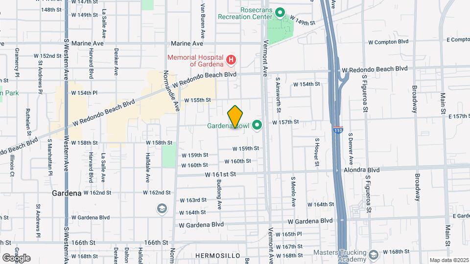 1119 W 158th St Map and Location Details