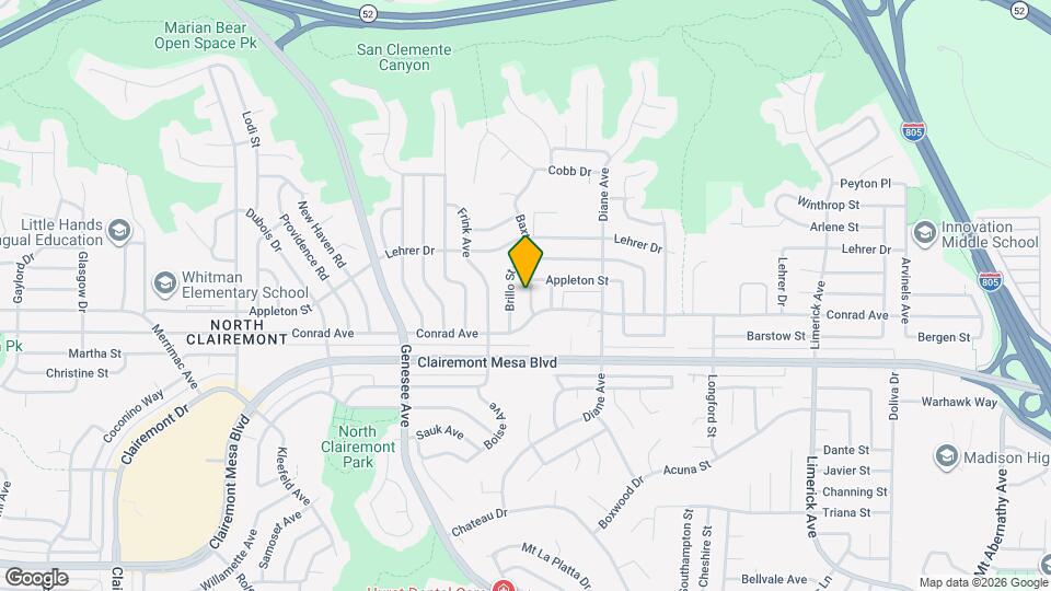 5034 Baxter St Map and Location Details