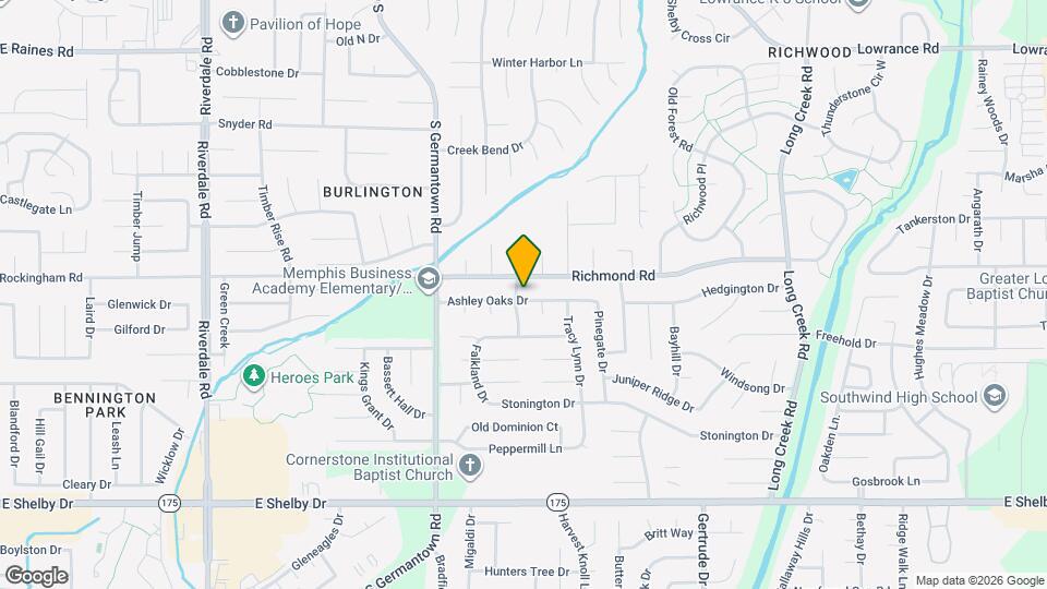 7330 Ashley Oaks Dr Map and Location Details