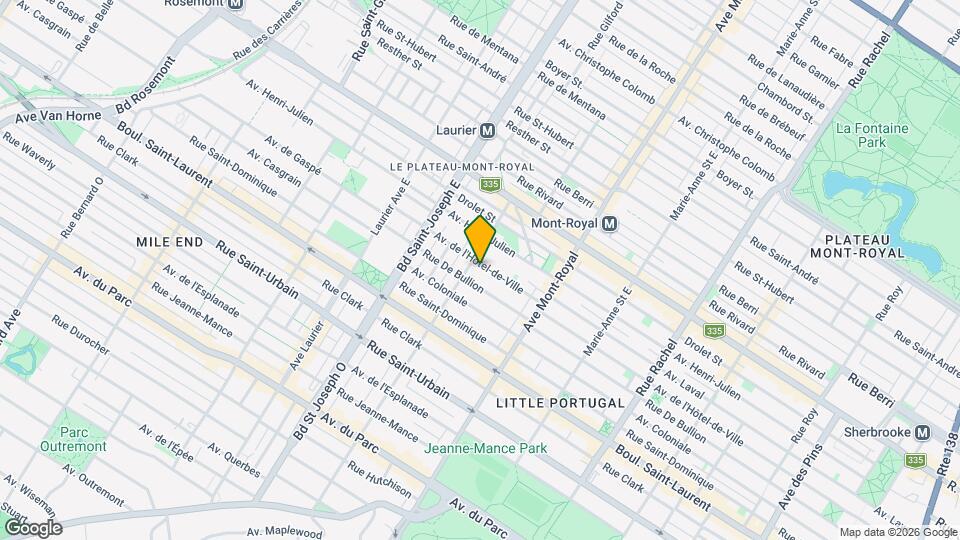 4670 De L'hôtel-De-Ville Av Map and Location Details