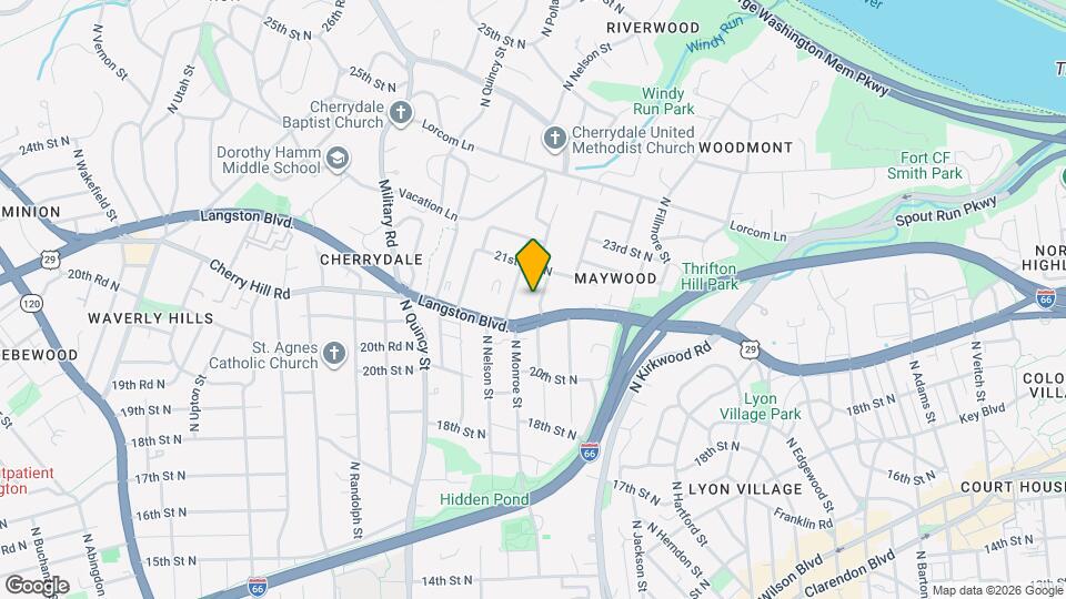 2117 N Monroe St Map and Location Details