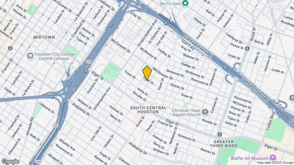 2806 Delano St Mapa y Detalles de la Ubicación