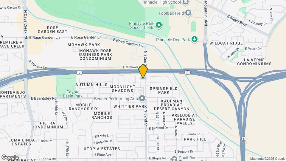 20411 N 31st Way Map and Location Details