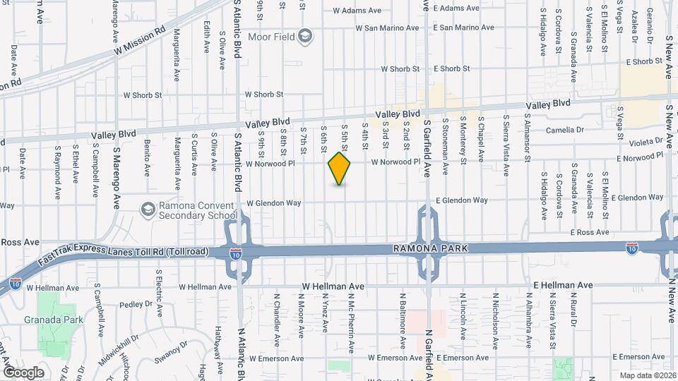 1701 S 5th St, Unit B Map and Location Details