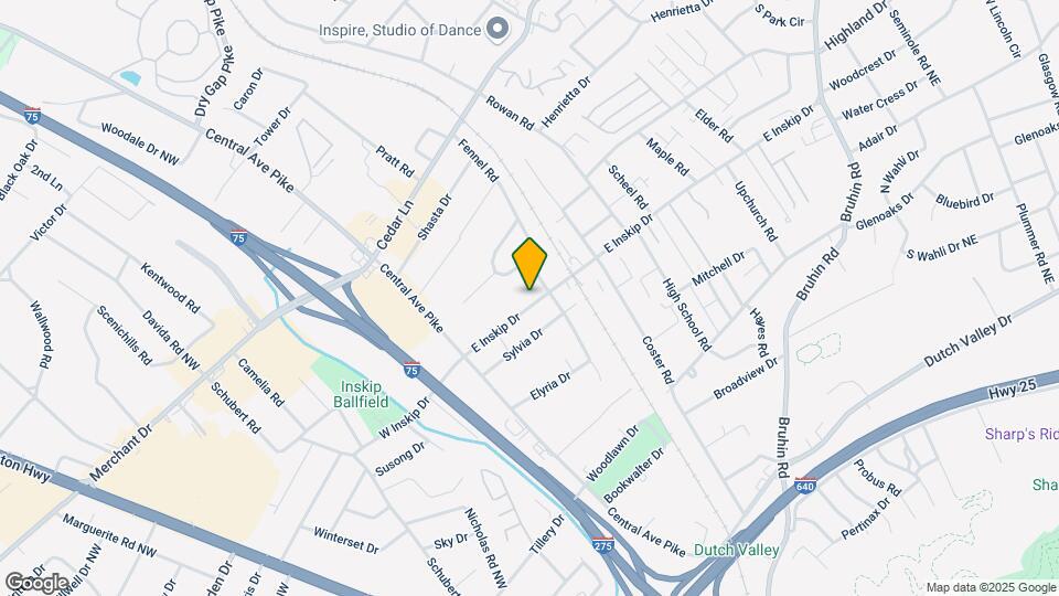 119 E Inskip Dr Mapa y Detalles de la Ubicación