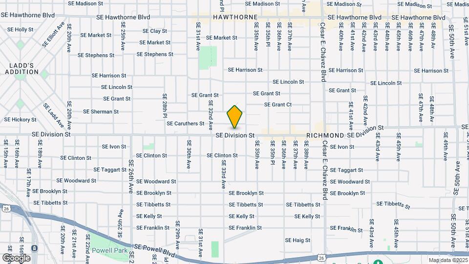 3339 SE Division St Mapa y Detalles de la Ubicación