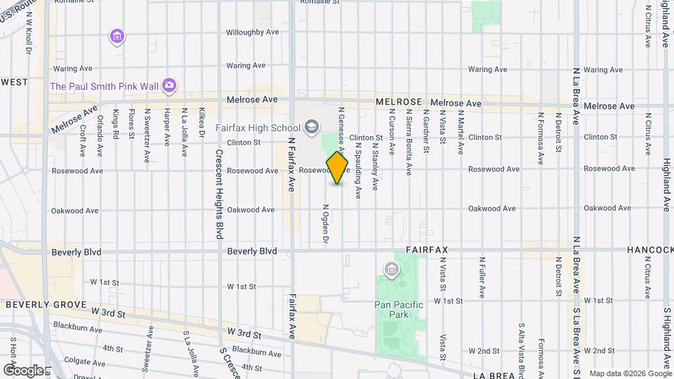 437 N Genesee Ave Map and Location Details