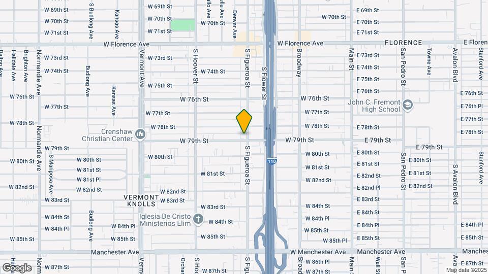 7821 S Figueroa St Map and Location Details